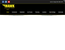Tablet Screenshot of hawkbuildings.com